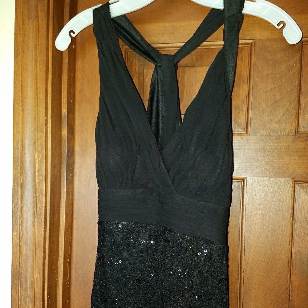 Nightway black gown